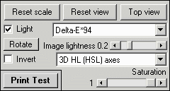 3D Color difference Display options