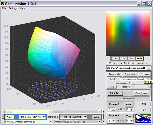 Enhanced Matte Round trip 3D L*a*b*